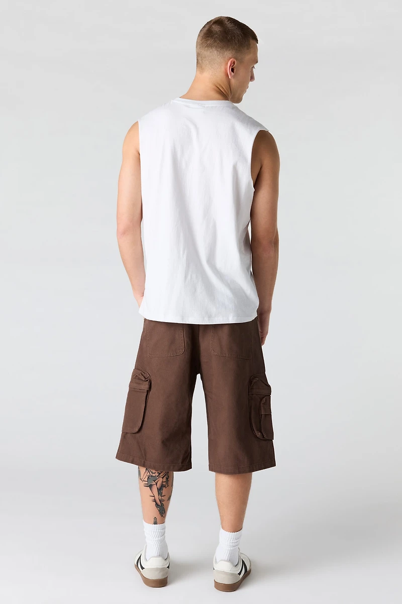 Denim Cargo Short