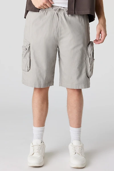 Short cargo à taille coulissante