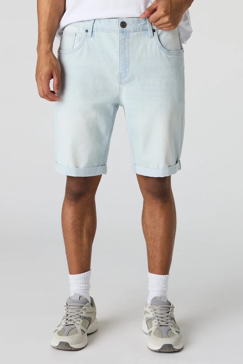 Short en denim mince