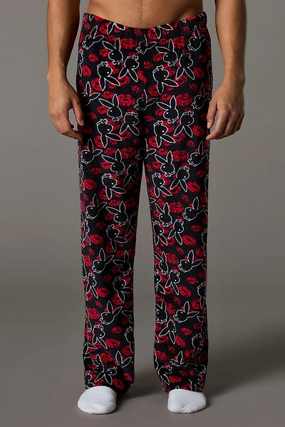 Pantalon de pyjama en peluche à imprimé Playboy