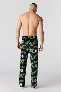 Jamaica Print Plush Pajama Pant