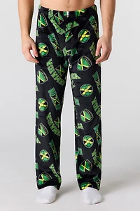 Pantalon de pyjama en peluche à imprimé Jamaica
