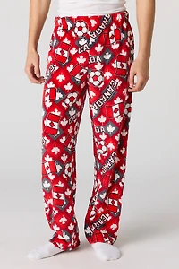 Pantalon de pyjama en peluche à imprimé Canada