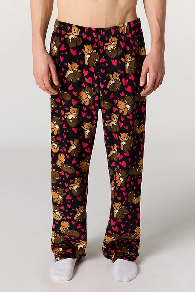 Plush Printed Pajama Pant