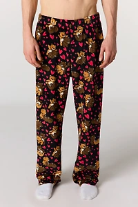 Plush Printed Pajama Pant
