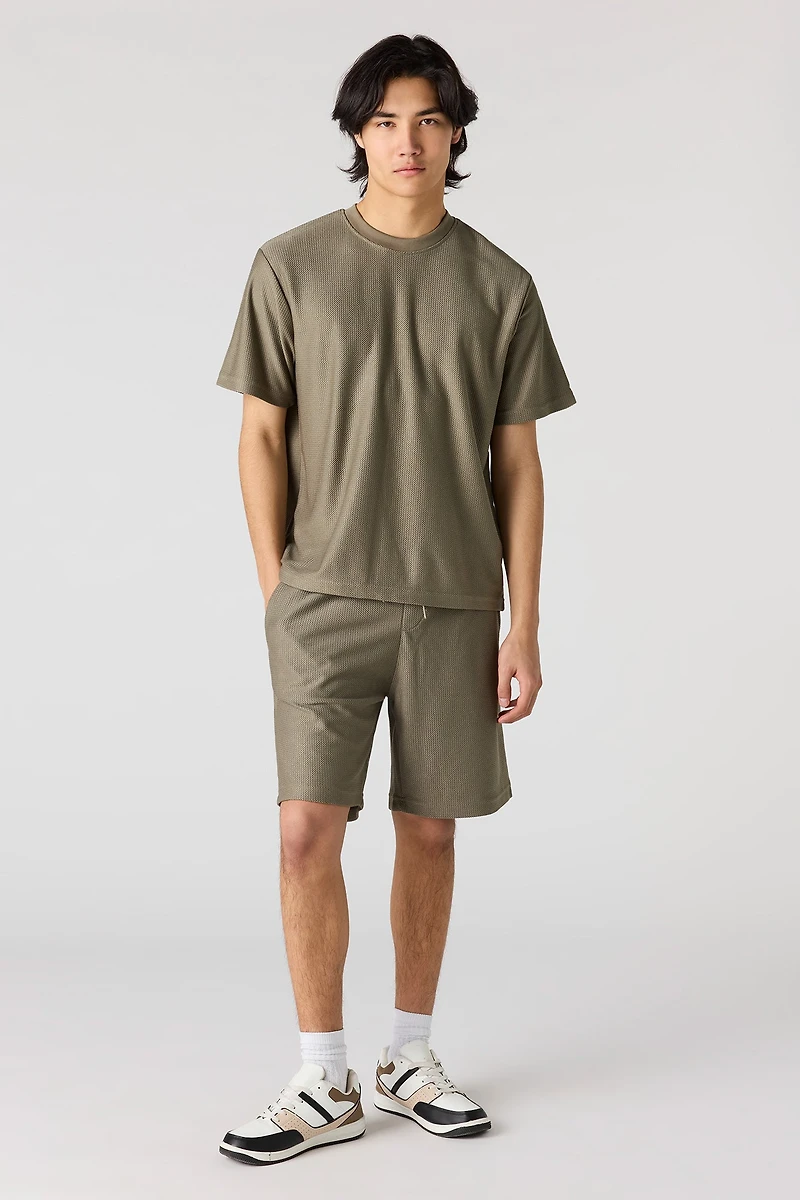 Honeycomb Crewneck T-Shirt