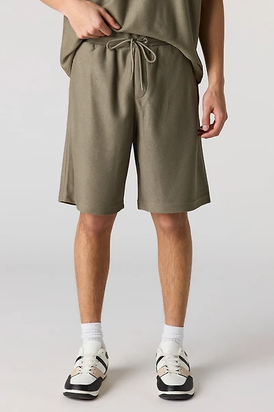 Premium Heavyweight Cotton Honeycomb Drawstring Short