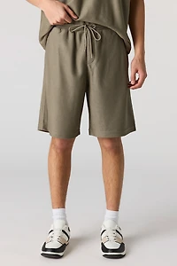 Premium Heavyweight Cotton Honeycomb Drawstring Short