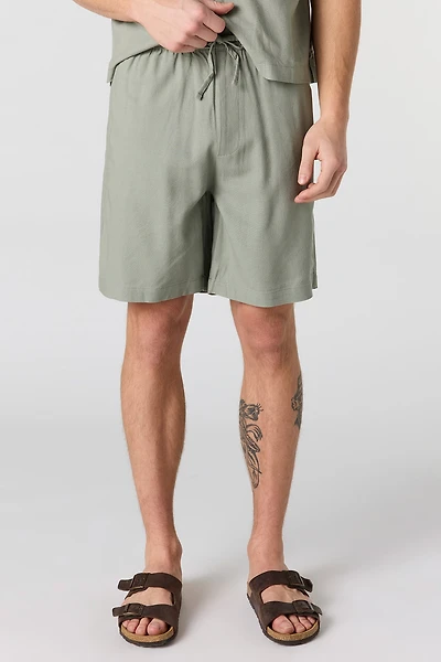 Linen Drawstring Short