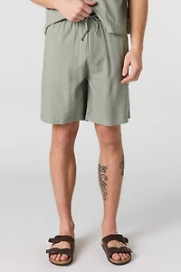 Linen Drawstring Short