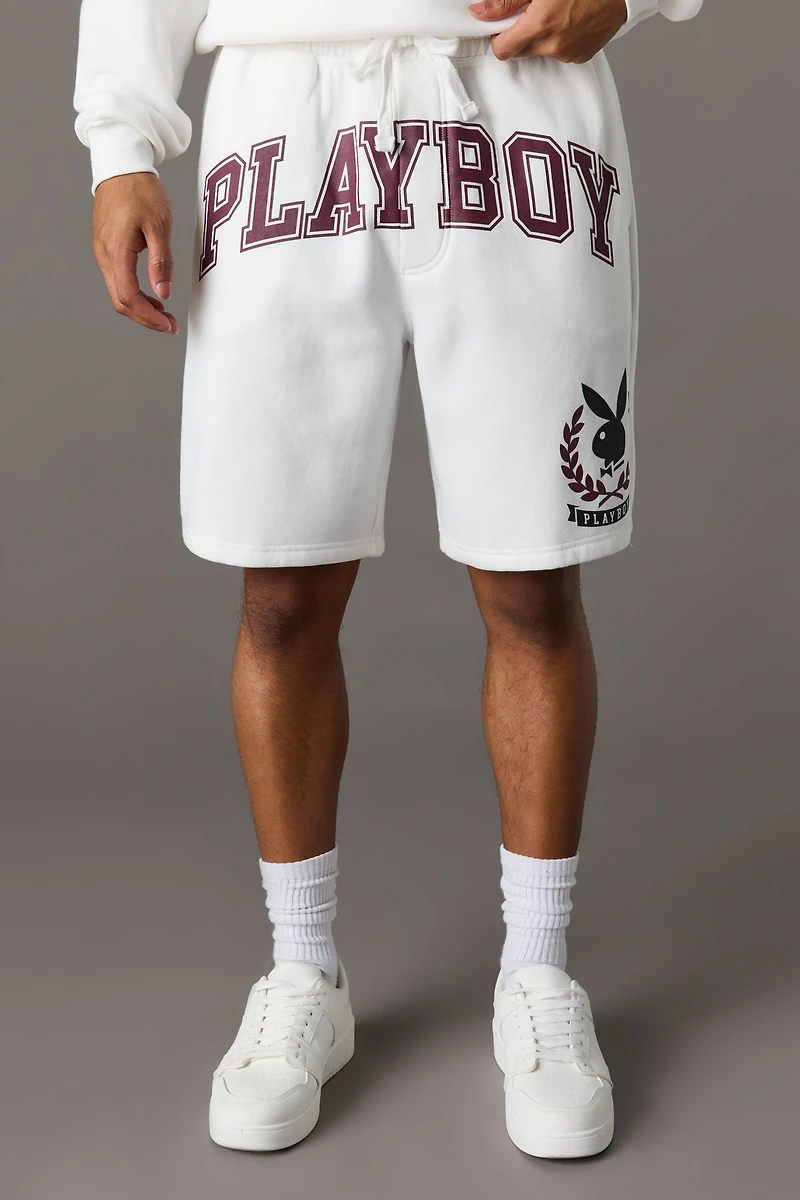 Short en molleton à imprimé Playboy