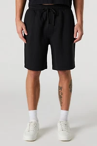 Drawstring Longline Fleece Short