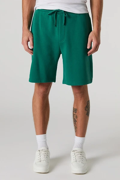 Drawstring Longline Fleece Short