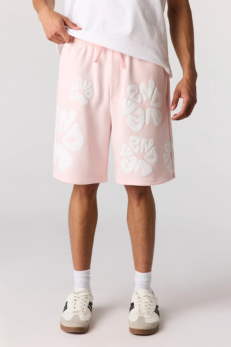 Graphic Fleece Short