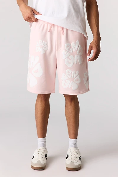 Graphic Fleece Short