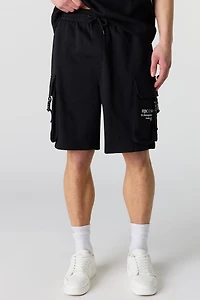 Graphic Fleece Cargo Short