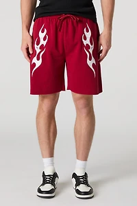 Graphic Fleece Short