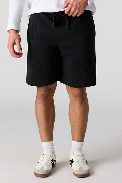 Embossed Fleece Short 8.5"