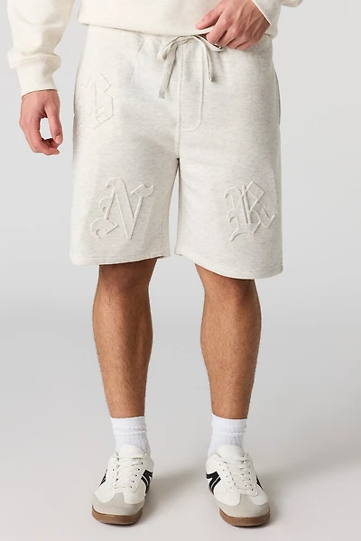 Short en molleton embossé 8,5 po