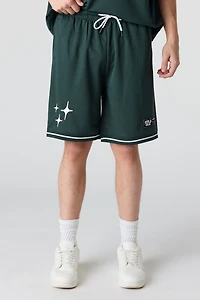 Graphic Mesh Short