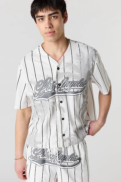 Jersey de baseball en filet imprimé