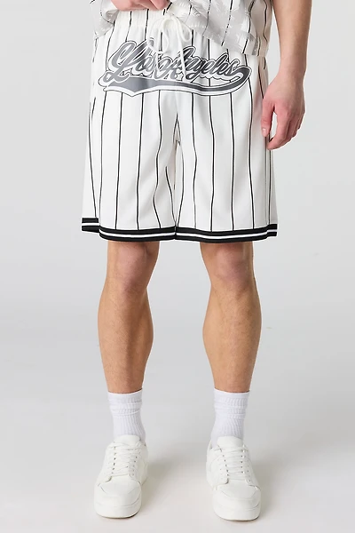 Short en filet imprim