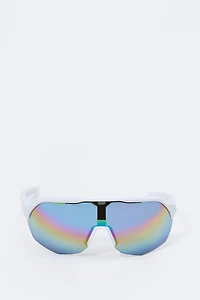 Rimless Curved Shield Sunglasses