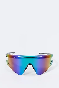 Rimless Sport Shield Sunglasses