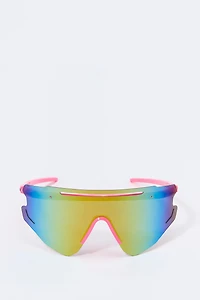 Rimless Sport Shield Sunglasses