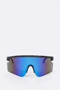 Paint Splatter Shield Sunglasses