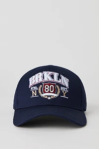 Casquette de baseball avec motif brodé