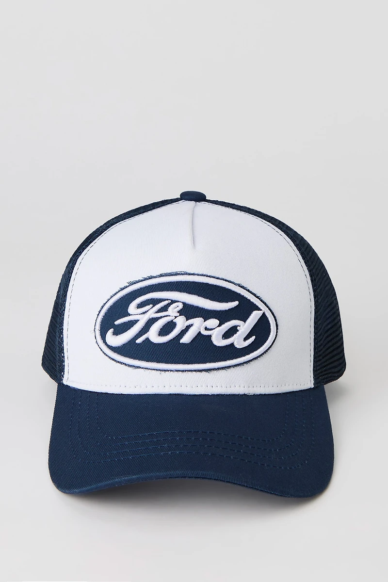 Casquette de camionneur avec motif brodé Ford
