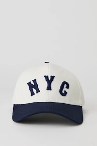 Casquette de baseball avec motif brodé City