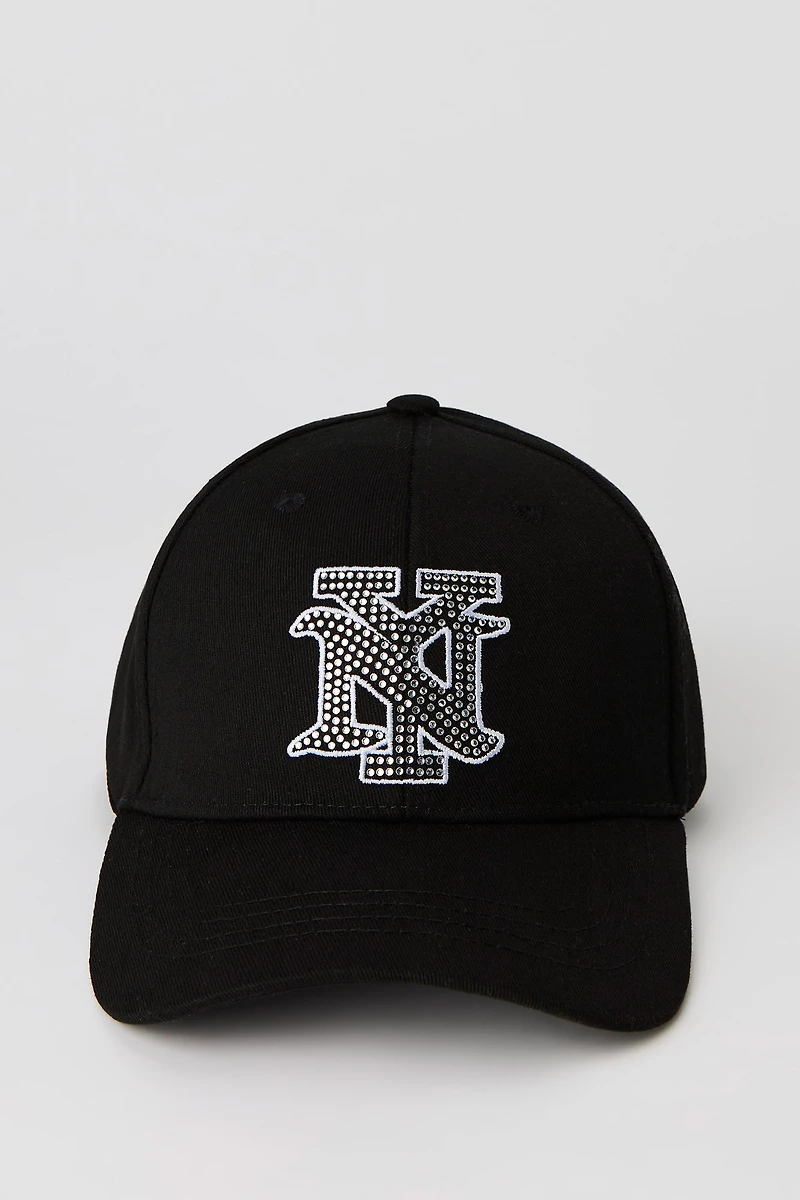 City Rhinestone Embroidered Baseball Hat