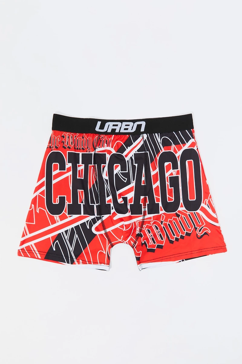 City Print Boxer Brief