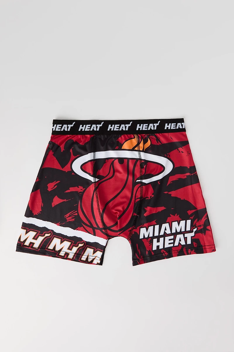 Miami Heat Print Boxer Brief