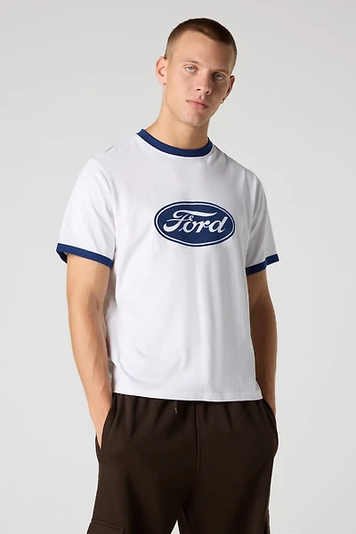 Ford Flocked Print T-Shirt