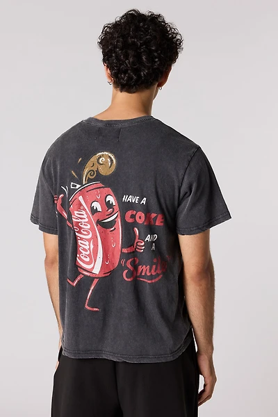 Coke Graphic Washed T-Shirt