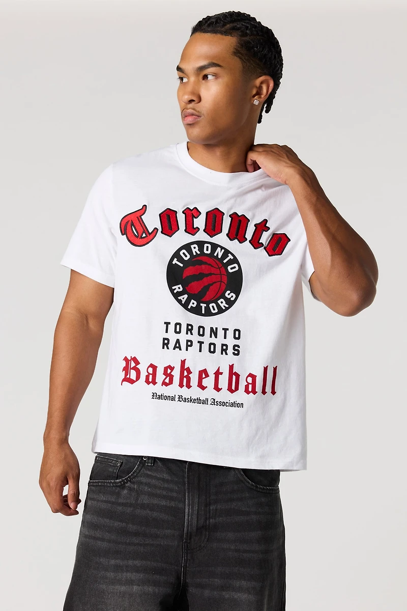T-shirt avec motif brodé Toronto Raptors