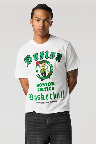 Boston Celtics Embroidered Graphic T-Shirt