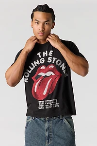 Luxe Heavy Cotton Rolling Stones Graphic T-Shirt