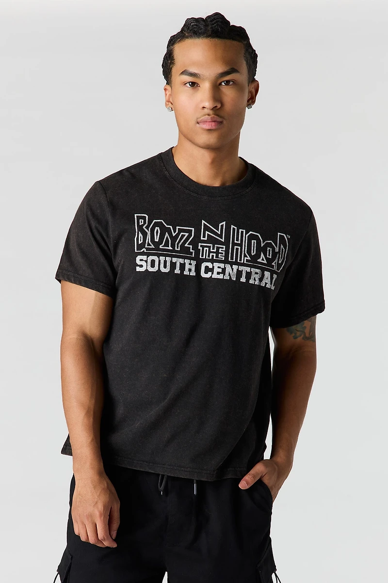Premium Heavyweight Cotton Boys n the Hood Graphic T-Shirt