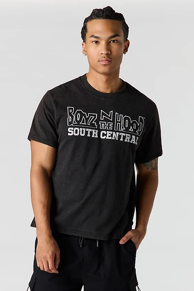 Premium Heavyweight Cotton Boys n the Hood Graphic T-Shirt