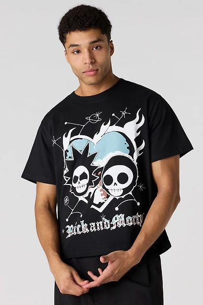 Premium Heavyweight Cotton Rick & Morty Graphic T-Shirt