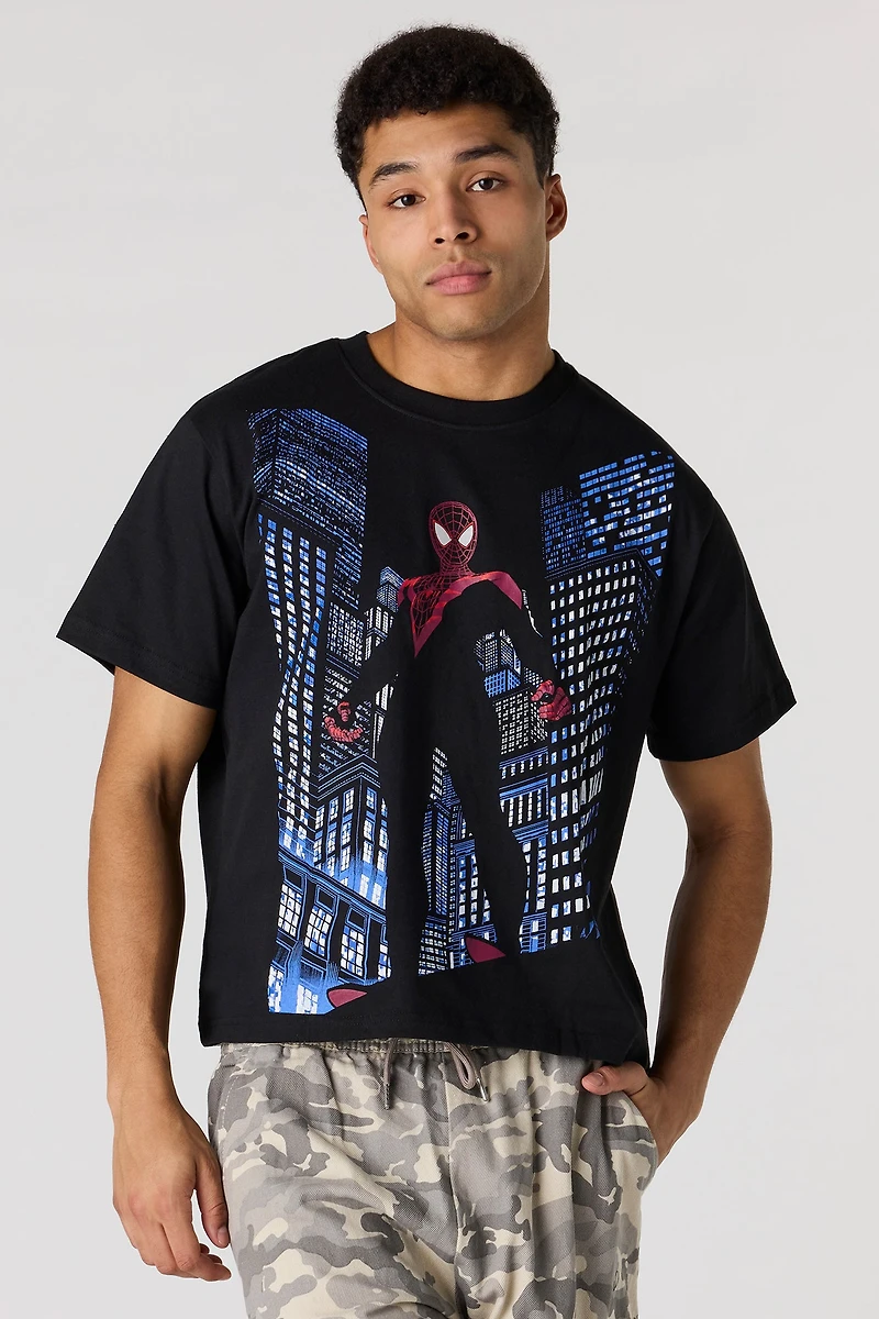 Premium Heavyweight Cotton Spider-Man Graphic T-Shirt