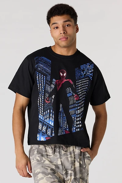 Premium Heavyweight Cotton Spider-Man Graphic T-Shirt