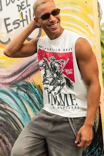 Wild West Graphic Muscle Tank