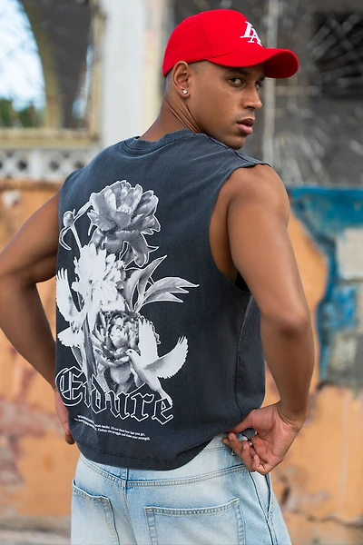 Endure Graphic Washed Muscle Tank