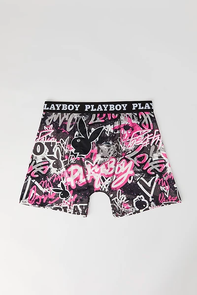 Playboy Graffiti Print Boxer Brief