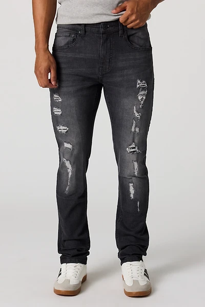 Ripped Skinny Black Jean